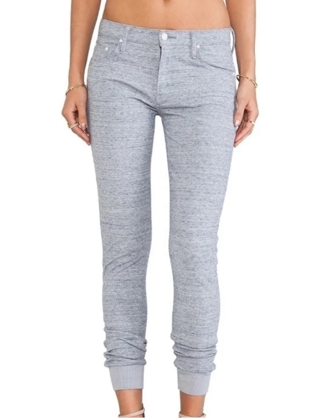 MOTHER THE TRAINER JOGGER PANTS CITY GIRL IN TRAINING WASH GRAY SIZE 29